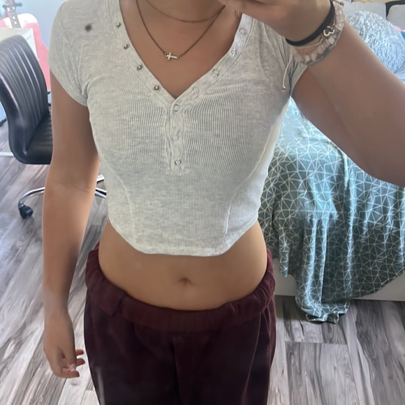 Garage corset grey crop top - Picture 4 of 4